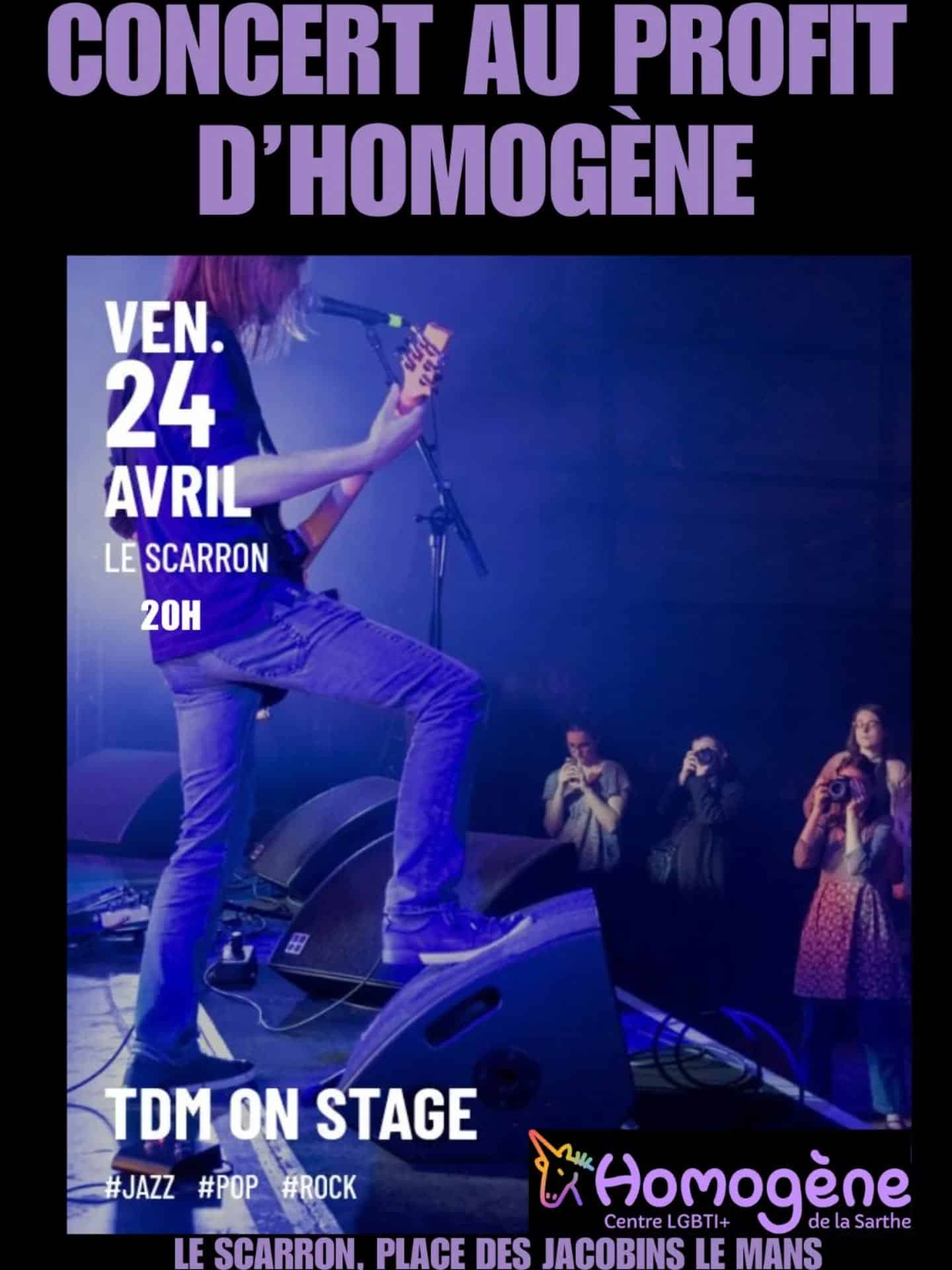 le 24 avril au Scarron avec la compagnie TDM, partir de 20h!